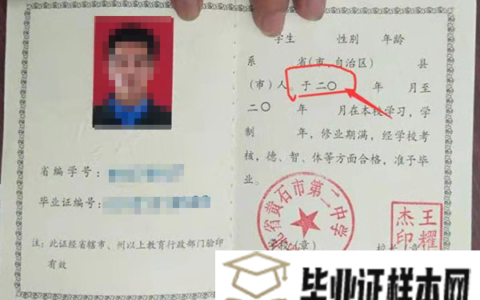 2000年高中毕业证是手写吗