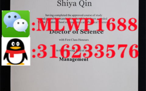 英国伦敦政治经济学院毕业证书样本  Economics and Political Science