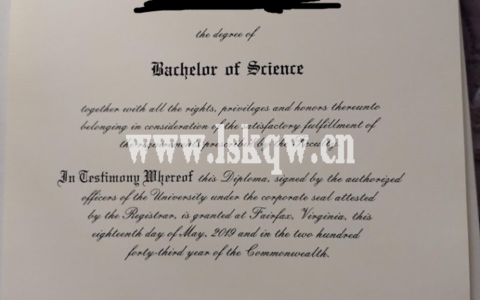 美国乔治梅森大学毕业证样本