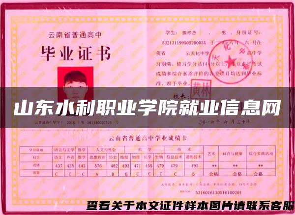 山东水利职业学院就业信息网