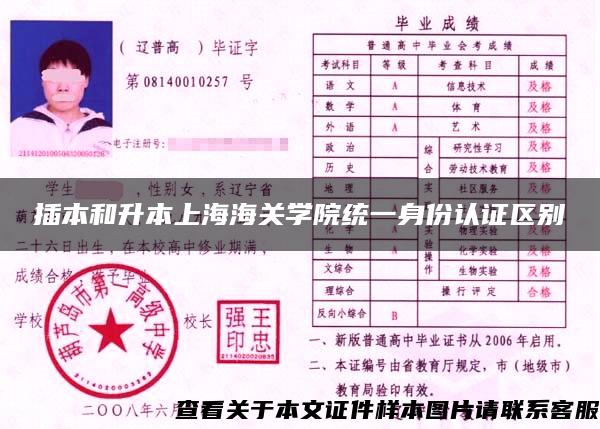 插本和升本上海海关学院统一身份认证区别