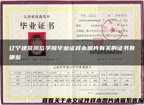 辽宁建筑岗位学院毕业证样本照片有关的证书有哪些