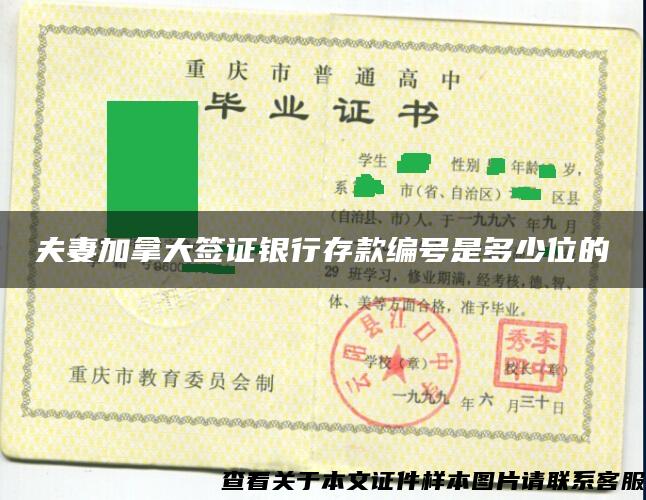 夫妻加拿大签证银行存款编号是多少位的