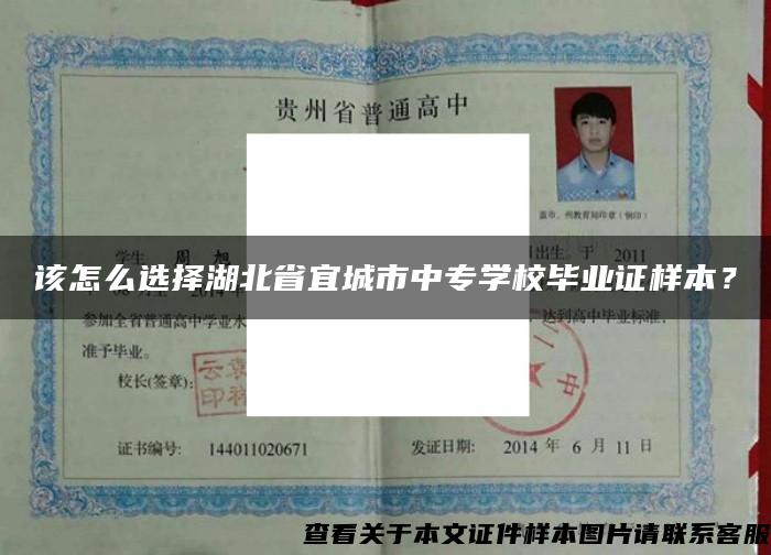 该怎么选择湖北省宜城市中专学校毕业证样本？