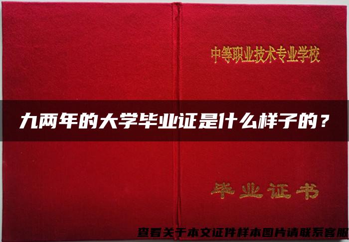 九两年的大学毕业证是什么样子的? 九两年的大学毕业证是什么样子的?
