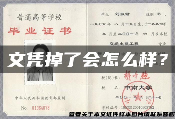 文凭掉了会怎么样？
