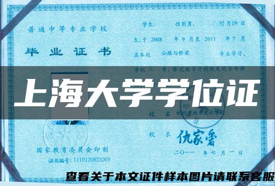 上海大学学位证