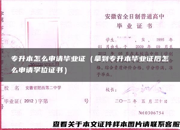 专升本怎么申请毕业证(拿到专升本毕业证后怎么申请学位证书) 专升本怎么申请毕业证(拿到专升本毕业证后怎么申请学位证书)