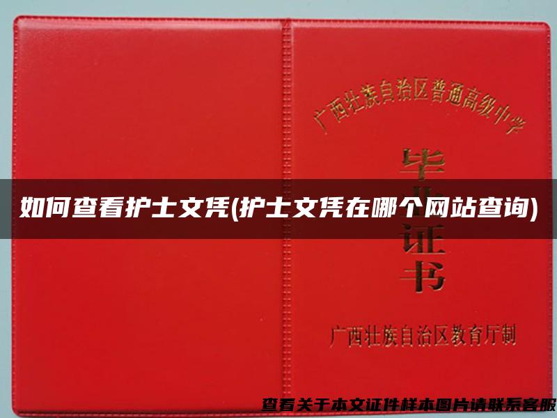 如何查看护士文凭(护士文凭在哪个网站查询)