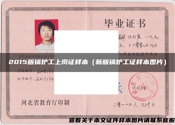 2015版锅炉工上岗证样本（新版锅炉工证样本图片）