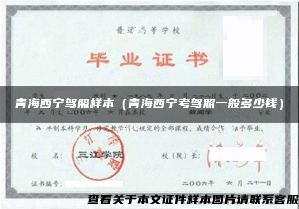 青海西宁驾照样本(青海西宁考驾照一般多少钱) 青海西宁驾照样本(青海西宁考驾照一般多少钱)