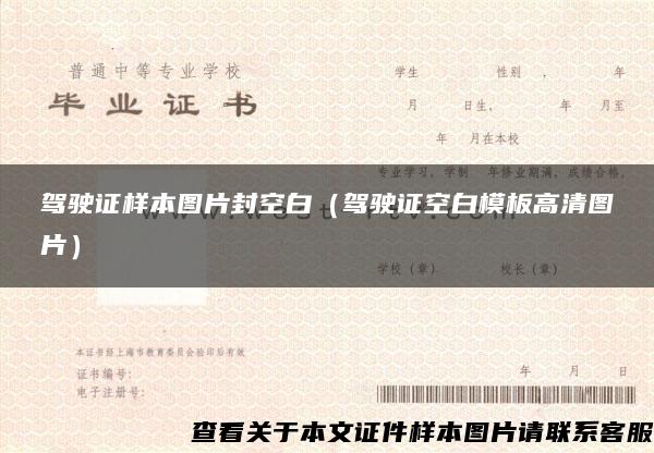 驾驶证样本图片封空白（驾驶证空白模板高清图片）