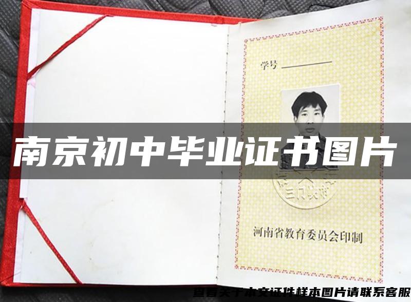南京初中毕业证书图片 南京初中毕业证书图片