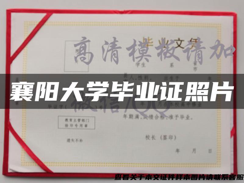 襄阳大学毕业证照片