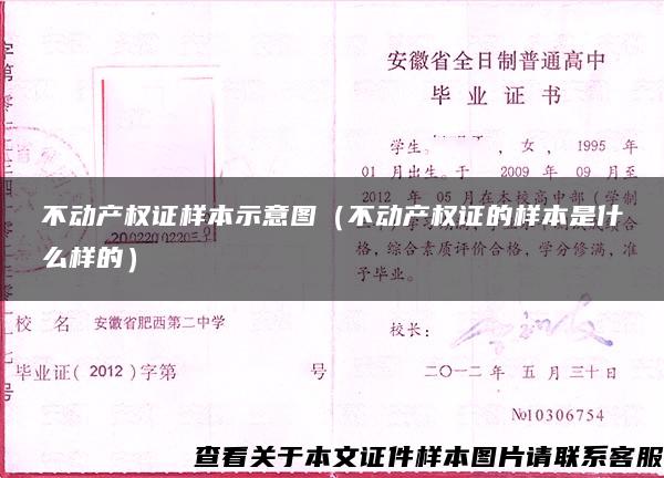 不动产权证样本示意图(不动产权证的样本是什么样的) 不动产权证样本示意图(不动产权证的样本是什么样的)