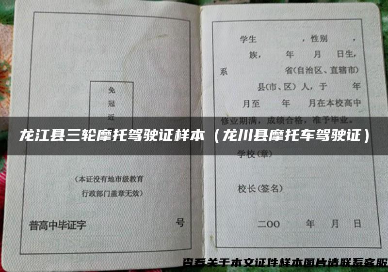 龙江县三轮摩托驾驶证样本（龙川县摩托车驾驶证）
