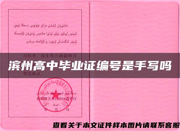 滨州高中毕业证编号是手写吗
