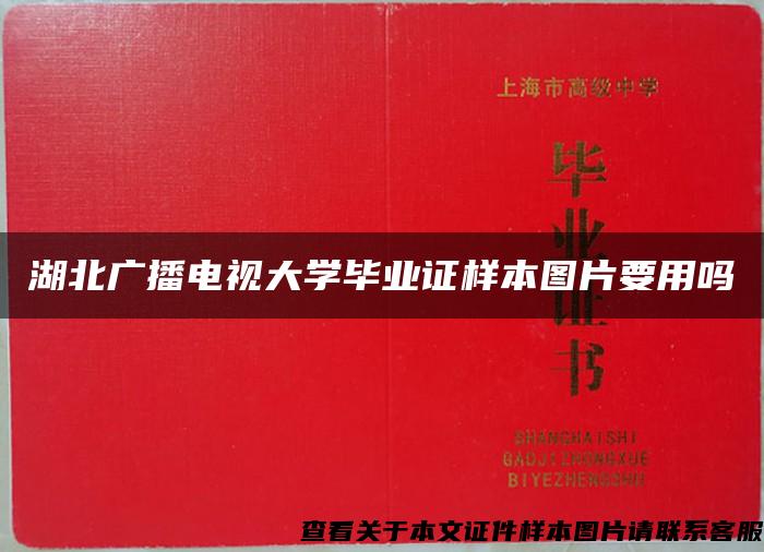湖北广播电视大学毕业证样本图片要用吗 湖北广播电视大学毕业证样本图片要用吗