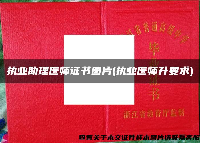 执业助理医师证书图片(执业医师升要求)
