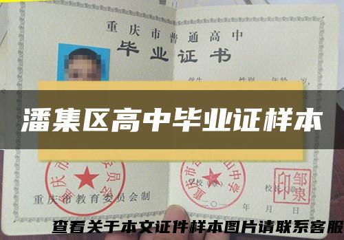 潘集区高中毕业证样本