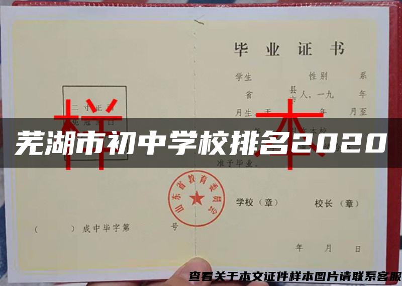 芜湖市初中学校排名2020
