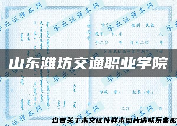 山东潍坊交通职业学院