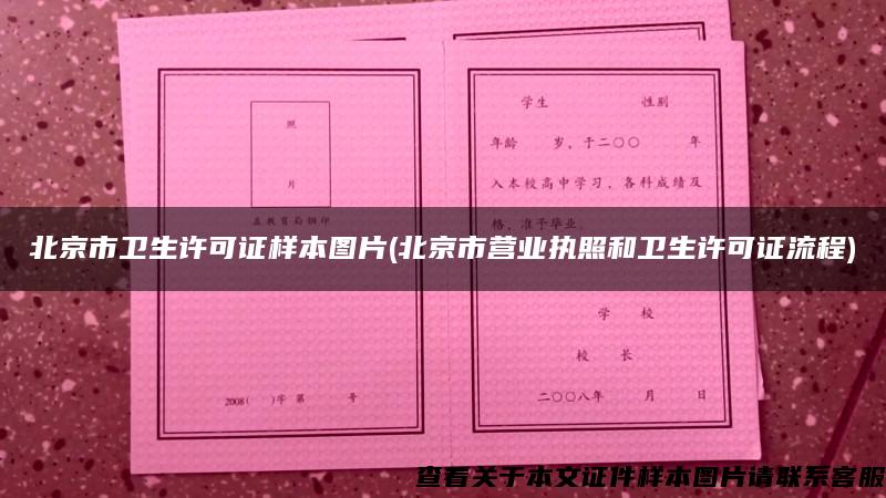 北京市卫生许可证样本图片(北京市营业执照和卫生许可证流程)