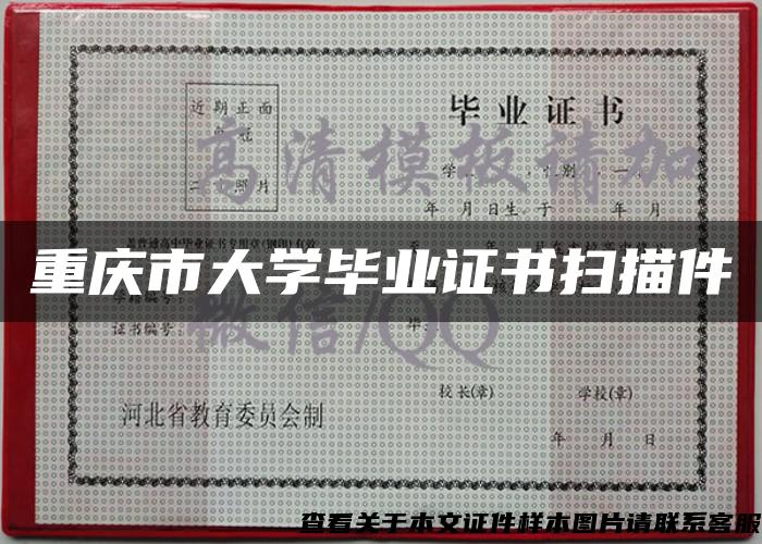 重庆市大学毕业证书扫描件