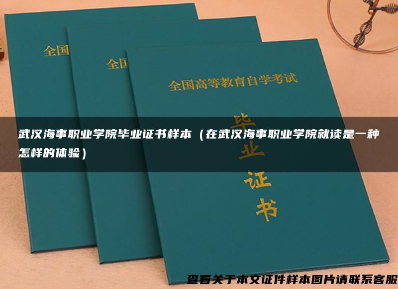 武汉海事职业学院毕业证书样本（在武汉海事职业学院就读是一种怎样的体验）