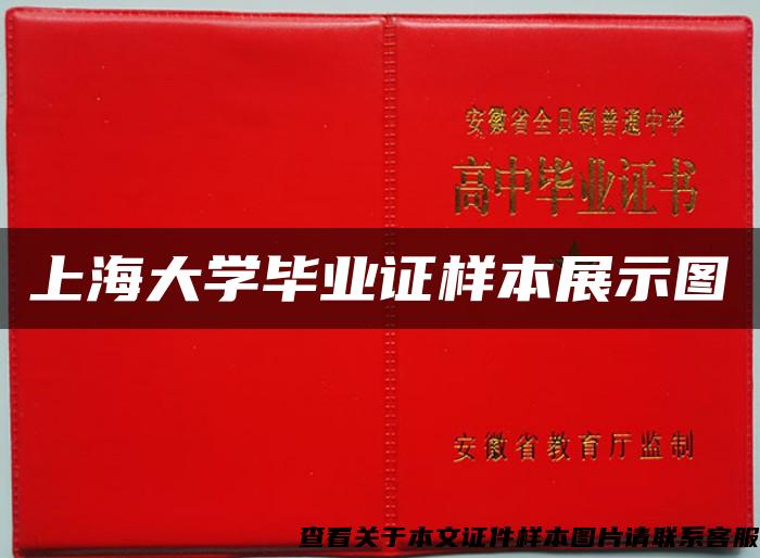 上海大学毕业证样本展示图