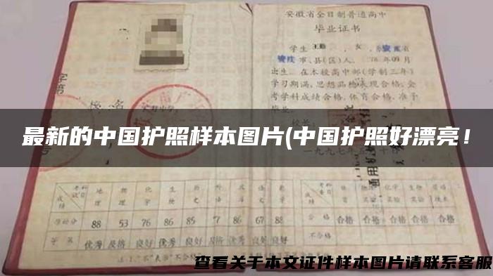 最新的中国护照样本图片(中国护照好漂亮！