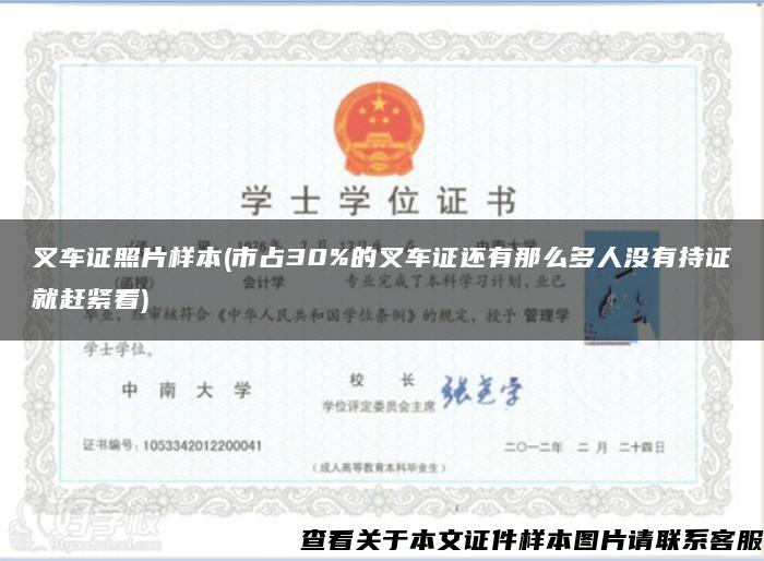 叉车证照片样本(市占30%的叉车证还有那么多人没有持证就赶紧看) 叉车证照片样本(市占30%的叉车证还有那么多人没有持证就赶紧看)