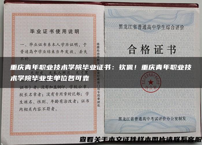 重庆青年职业技术学院毕业证书：钦佩！重庆青年职业技术学院毕业生单位各可靠
