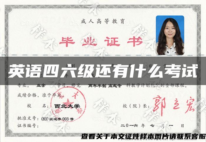 英语四六级还有什么考试