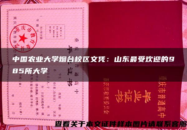 中国农业大学烟台校区文凭：山东最受欢迎的985所大学