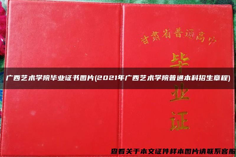 广西艺术学院毕业证书图片(2021年广西艺术学院普通本科招生章程)