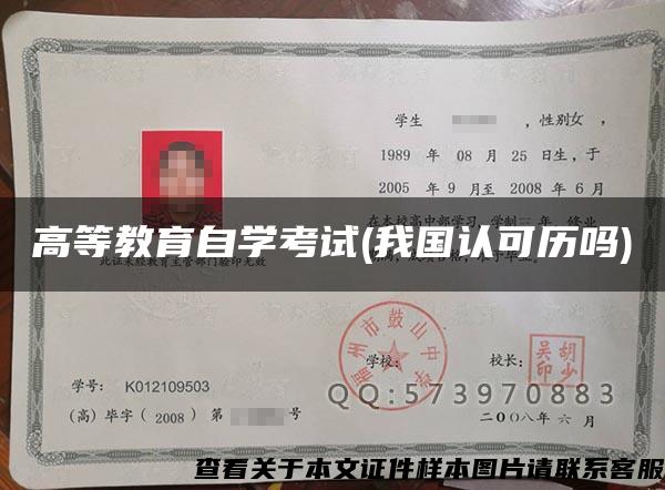 高等教育自学考试(我国认可历吗) 高等教育自学考试(我国认可历吗)