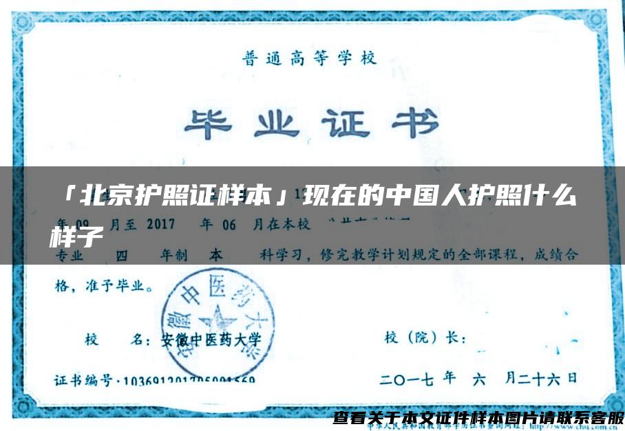 「北京护照证样本」现在的中国人护照什么样子