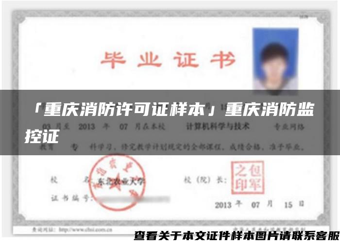 「重庆消防许可证样本」重庆消防监控证