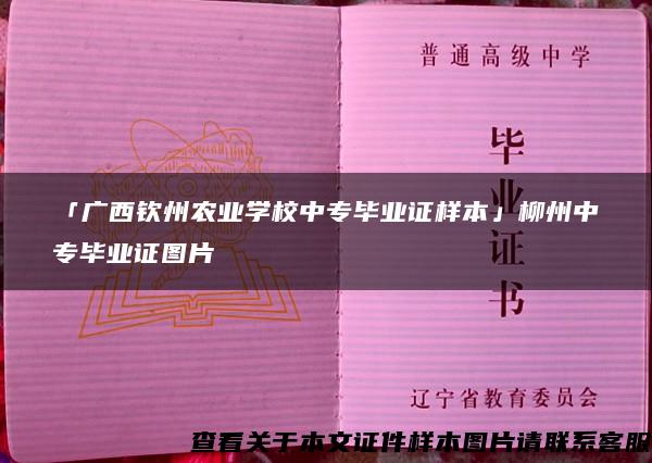 「广西钦州农业学校中专毕业证样本」柳州中专毕业证图片