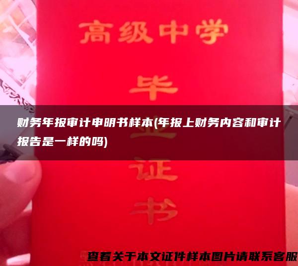 财务年报审计申明书样本(年报上财务内容和审计报告是一样的吗)
