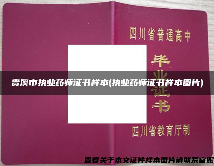 贵溪市执业药师证书样本(执业药师证书样本图片)