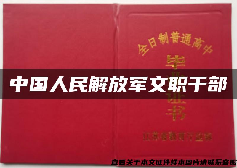 中国人民解放军文职干部