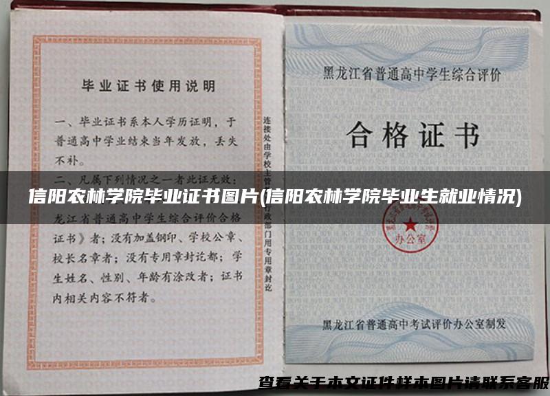 信阳农林学院毕业证书图片(信阳农林学院毕业生就业情况)