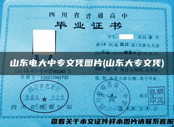 山东电大中专文凭图片(山东大专文凭)