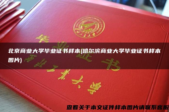 北京商业大学毕业证书样本(哈尔滨商业大学毕业证书样本图片)