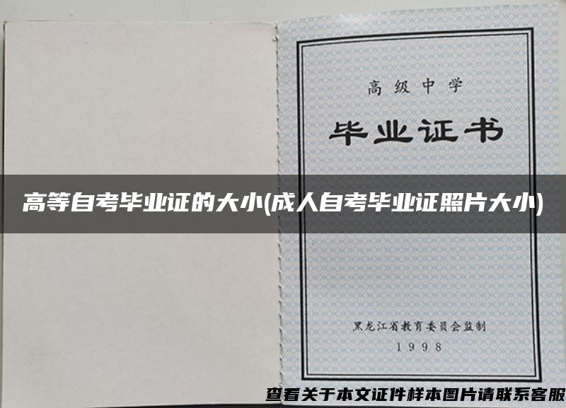 高等自考毕业证的大小(成人自考毕业证照片大小) 高等自考毕业证的大小(成人自考毕业证照片大小)