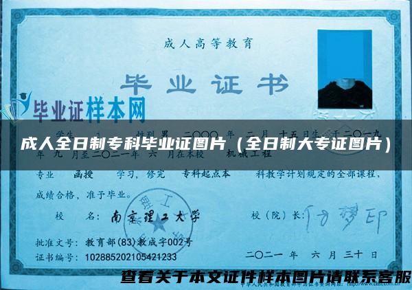 成人全日制专科毕业证图片(全日制大专证图片) 成人全日制专科毕业证图片(全日制大专证图片)