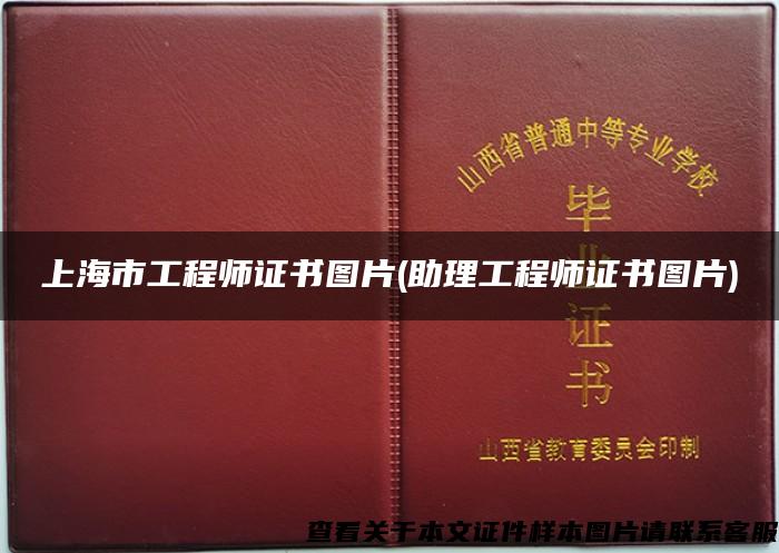 上海市工程师证书图片(助理工程师证书图片)