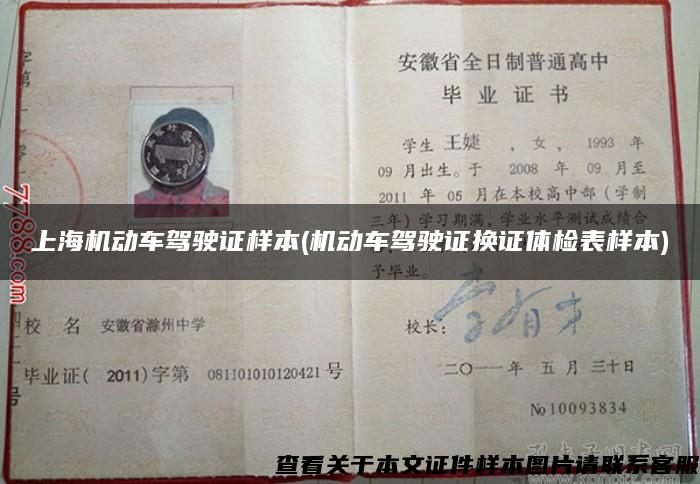 上海机动车驾驶证样本(机动车驾驶证换证体检表样本)